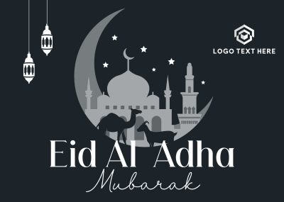 Blessed Eid Al Adha Postcard Image Preview