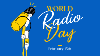 Radio Day Mic Facebook Event Cover Design