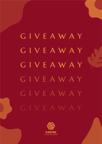 Giveaway Time Poster Design