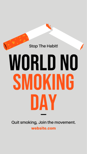 World No Smoking Day Instagram story Image Preview