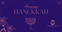 Hanukkah Lilies Facebook ad Image Preview