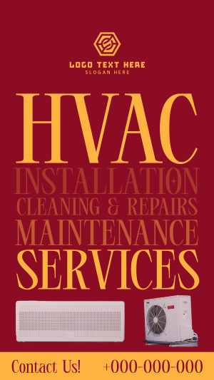 Editorial HVAC Service Instagram story Image Preview