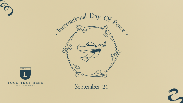 Peace Day Dove Banner Facebook Event Cover Design Image Preview