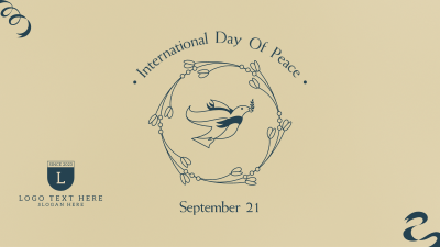 Peace Day Dove Banner Facebook event cover Image Preview