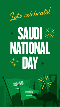 Saudi Day Celebration YouTube Short Design