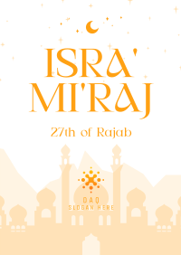 Elegant Isra and Mi'raj Flyer Image Preview