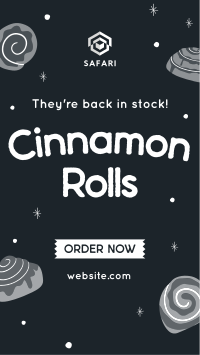 Quirky Cinnamon Rolls Instagram story Image Preview