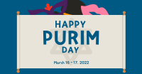 Happy Purim Facebook Ad Design
