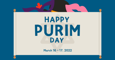 Happy Purim Facebook ad Image Preview