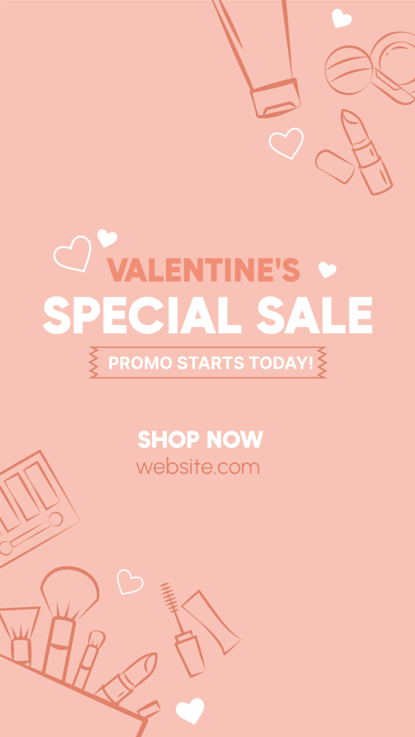 Valentine Sale Instagram Story Design Image Preview