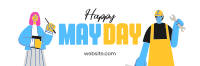 Celebrating May Day Twitter Header Design