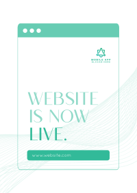 Website Now Live Flyer Design