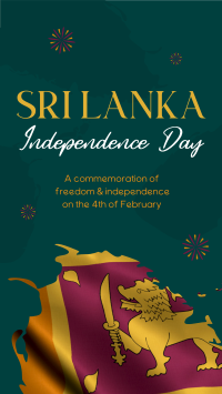 Sri Lankan Flag Instagram reel Image Preview