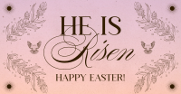 Rustic Easter Sunday Facebook Ad Design