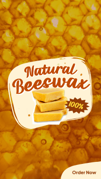 Pure Natural Beeswax YouTube Short Design