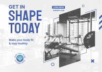 Getting in Shape Postcard Design