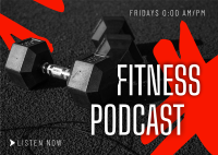 Modern Fitness Podcast Postcard Image Preview