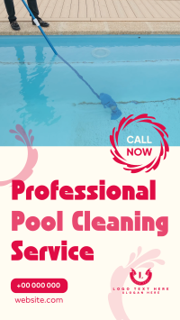 Pool Cleaning Service Facebook Story Design