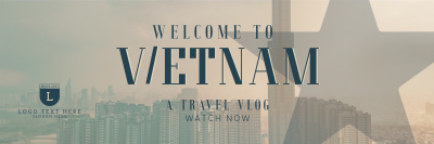 Vietnam Cityscape Travel Vlog Twitter header (cover) Image Preview