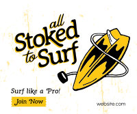 Stoked to Surf Facebook post Image Preview