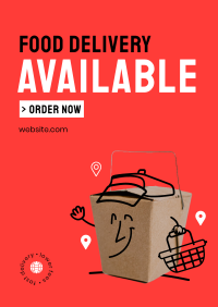 Food Takeout Delivery Poster Design