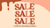 Sweet Chocolate Sale Facebook Event Cover Design