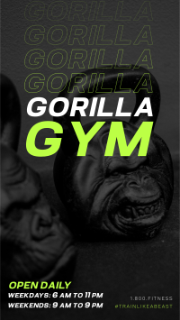 Gorilla Gym Instagram story Image Preview