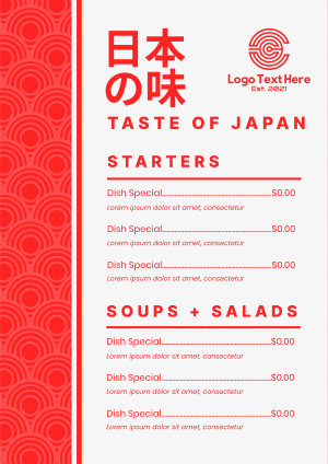 Japanese Taste Menu