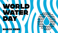 World Water Day Waves Animation Preview
