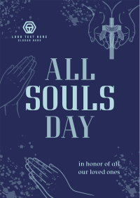 Prayer for Souls' Day Poster Design