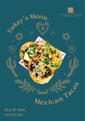 Mexican Taco Flyer Image Preview