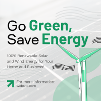 Solar & Wind Energy  Instagram Post Design