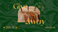 Elegant Fashion Giveaway Facebook Event Cover Design