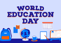 World Education Day Postcard Image Preview