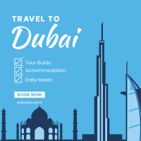 Dubai Travel Package Instagram Post Design