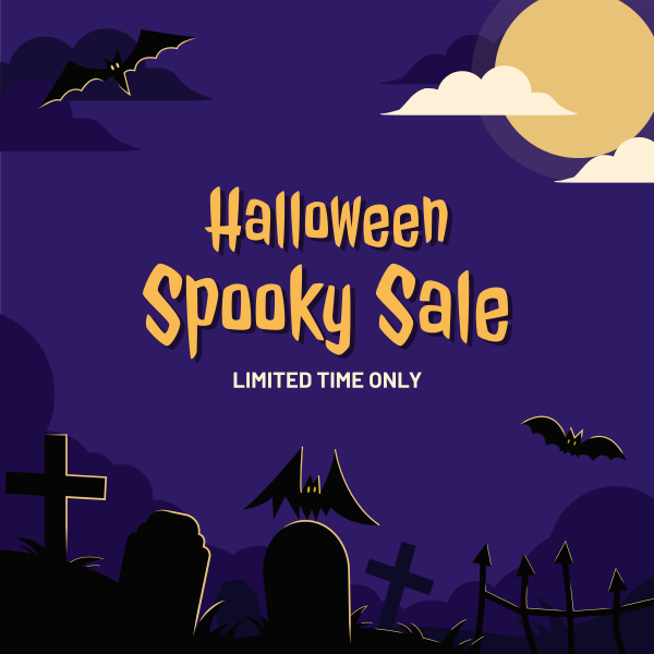 Halloween Sale Instagram Post Design Image Preview