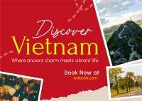Vietnam Travel Tour Scrapbook Postcard Image Preview