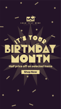 Birthday Month Promo Instagram reel Image Preview