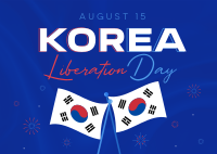 Korea Liberation Day Postcard Image Preview