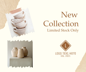 Handmade Ceramics New Collection Facebook post