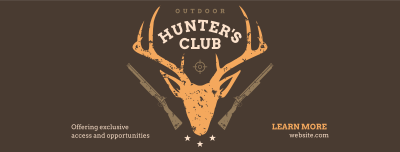 Join The Hunter's Club Facebook cover Image Preview