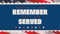 Remember Memorial Day Video Image Preview
