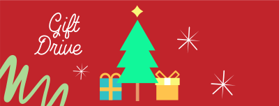 Christmas Gift Drive Facebook cover Image Preview