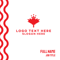 Canada Royalty Business Card Design