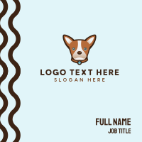 Cute Brown Chihuahua Business Card Design