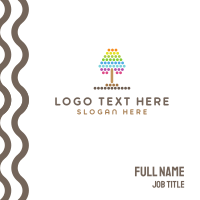 Dotted Tree Business Card Design