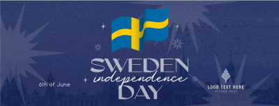 Modern Sweden Independence Day Facebook cover Image Preview