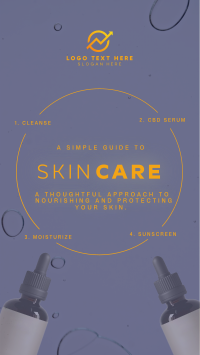 Minimalist Skin Care Routine Instagram Story Design