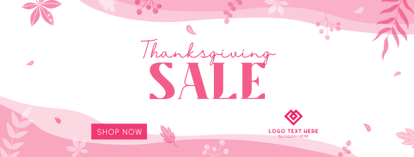 Thanksgiving Falling Leaves Facebook Cover Design Image Preview