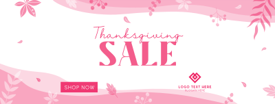 Thanksgiving Falling Leaves Facebook cover Image Preview